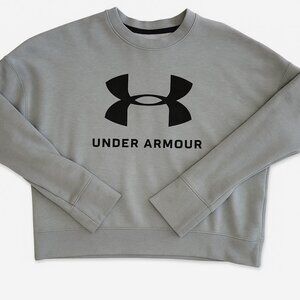 Under Armour Youth XL Grey/Pink Crew Sweatshirt ColdGear Pullover Athletic-A200